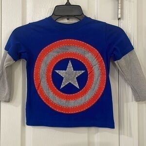 Marvel Captain America tee shirt in size 4t